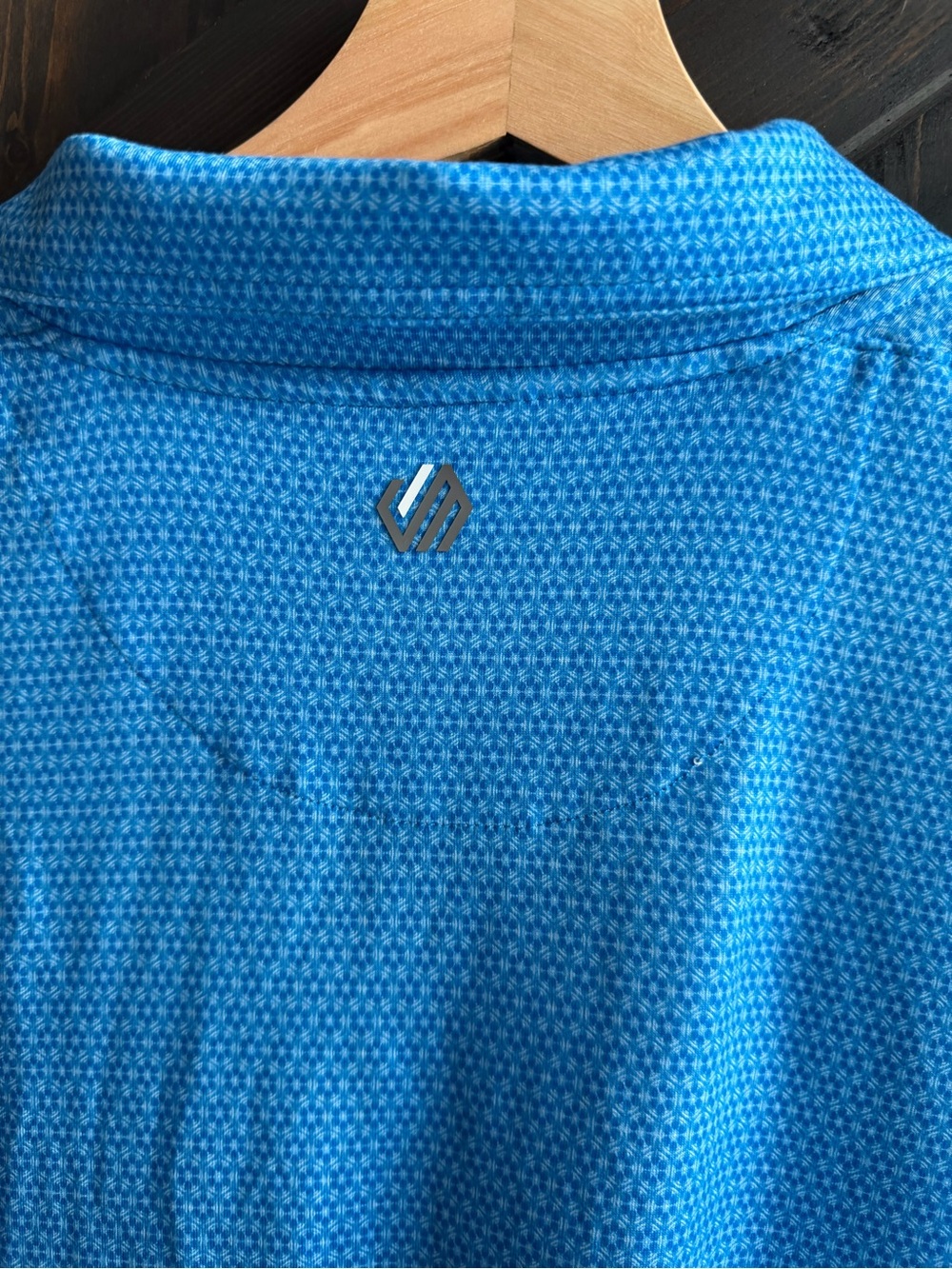 Johnston & Murphy Men’s Blue Performance Polo Shirt L like new condition - Picture 3 of 4